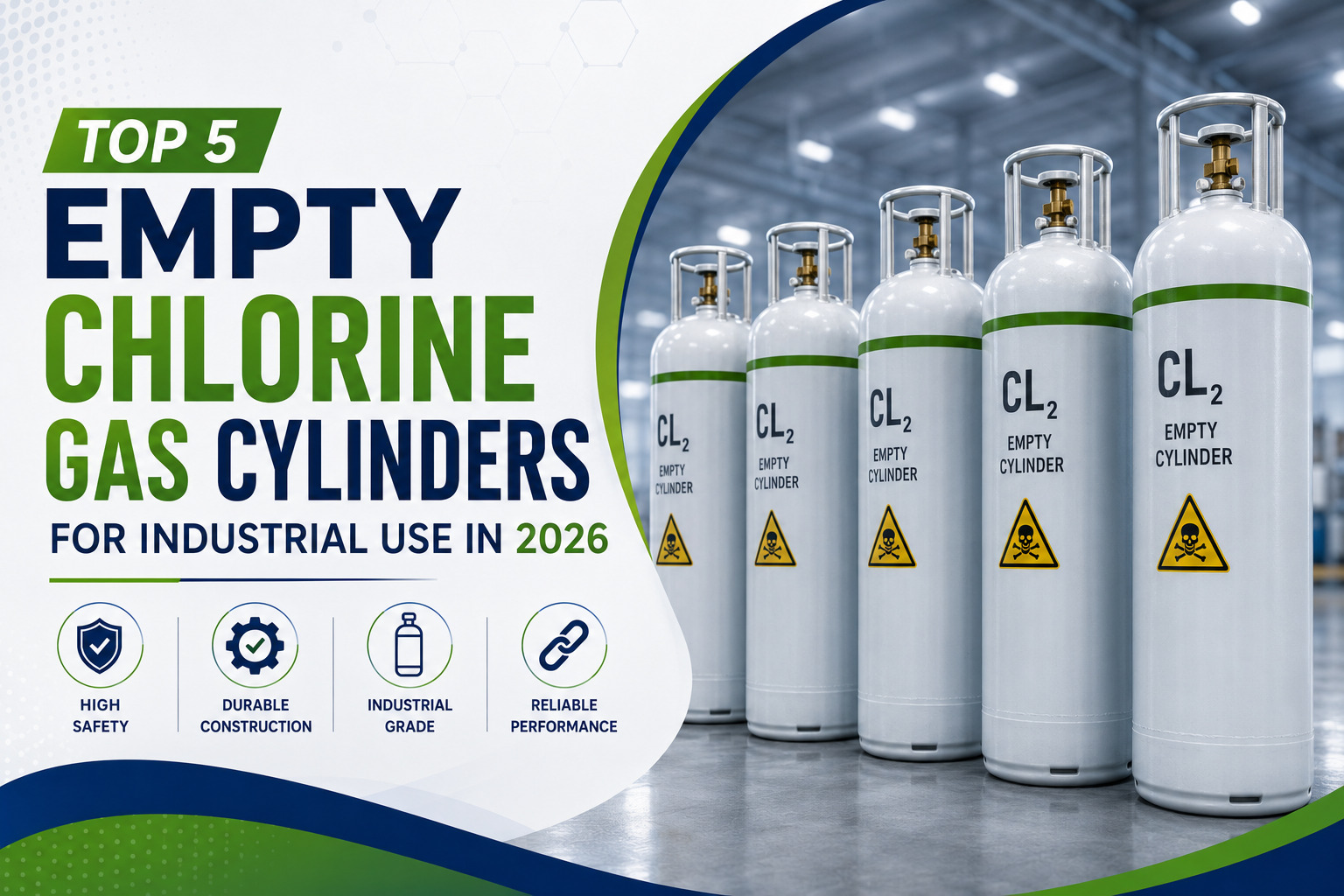 Top 5 Empty Chlorine Gas Cylinders for Industrial Use in 2026 