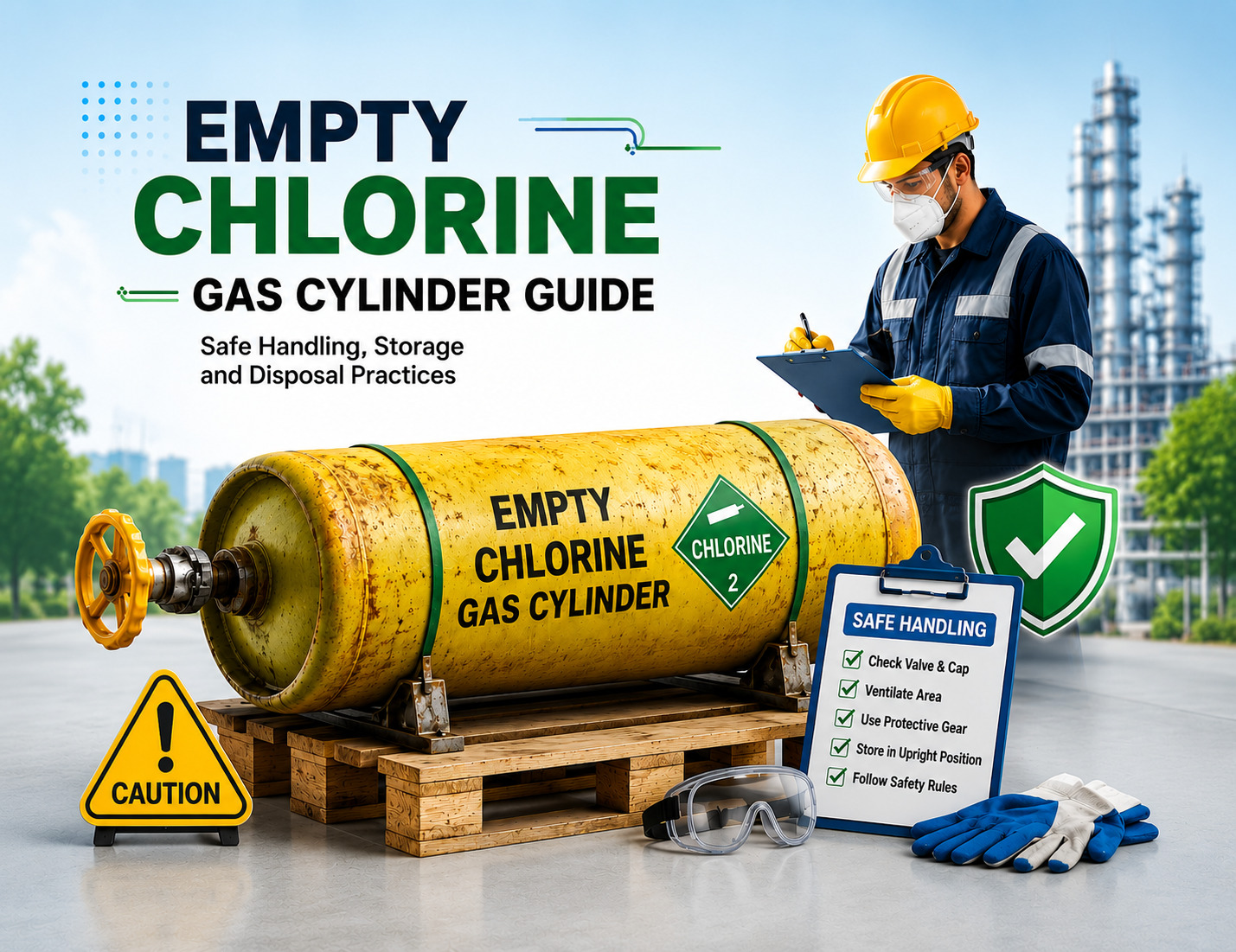 Empty Chlorine Gas Cylinders guide Manufacturer in kolkata